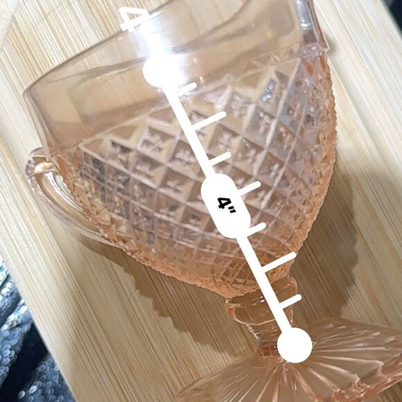 Hocking Miss America Pink Depression Glass table Creamer pitcher.  4” - Picture 3 of 6